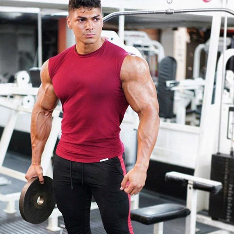 Men's Workout Tank Top Manufacturer - Summer Street Casual Breathable Seamless Plain Knitted Tee