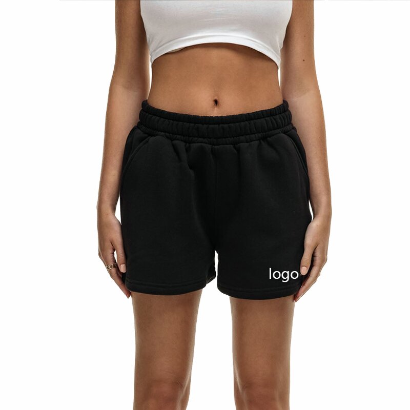 Women's Running Shorts Manufacturer - New Design Cotton Wholesale Casual Acid Wash Jogging Sport Shorts