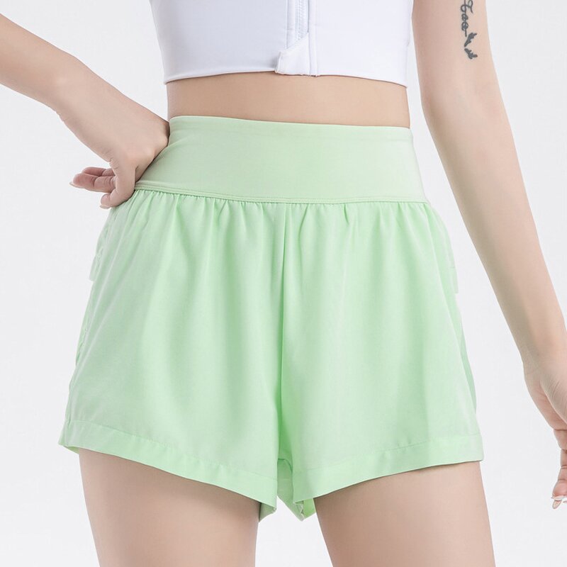 Women's Biker Shorts Manufacturer - OEM Spandex 2 in 1 Gym Yoga Casual Workout Flowy Athletic Shorts