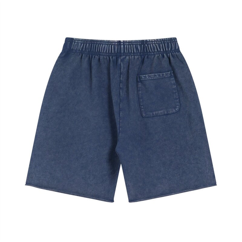 Men's Casual Shorts Manufacturer - OEM Batik Washed Terry 100% Cotton Quick Dry Loose Bermuda Shorts