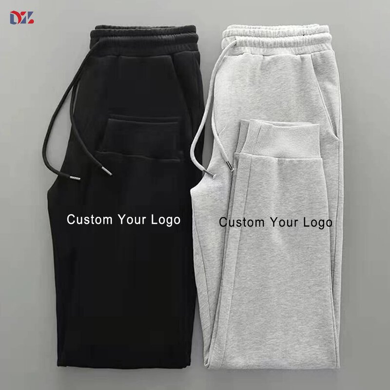 Men's Track Sweatpants Manufacturer - Wholesale Cotton Autumn Thin Straight Ankle Tied Casual Pants