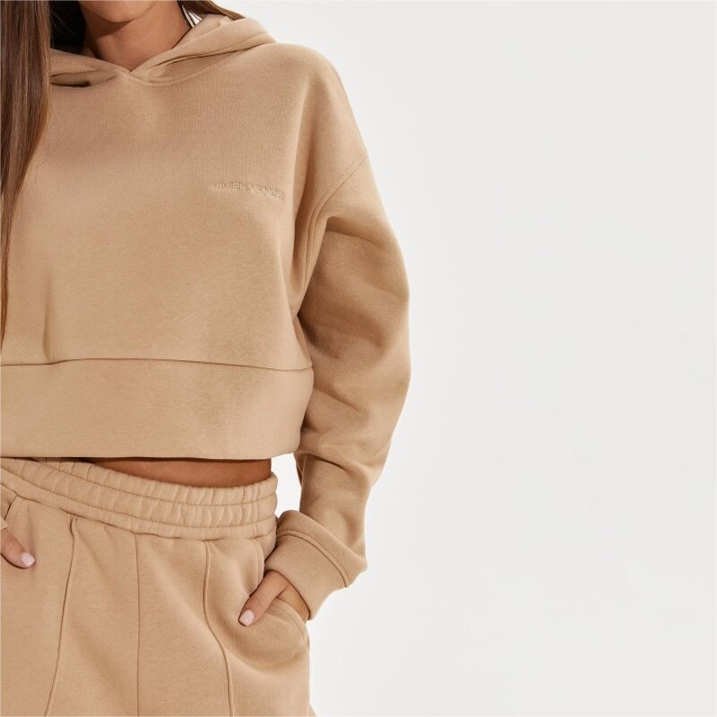 Women's Tracksuits Manufacturer - High Quality Turtleneck Hoodie Set Winter Outfit Hot Selling Letter Printed Set