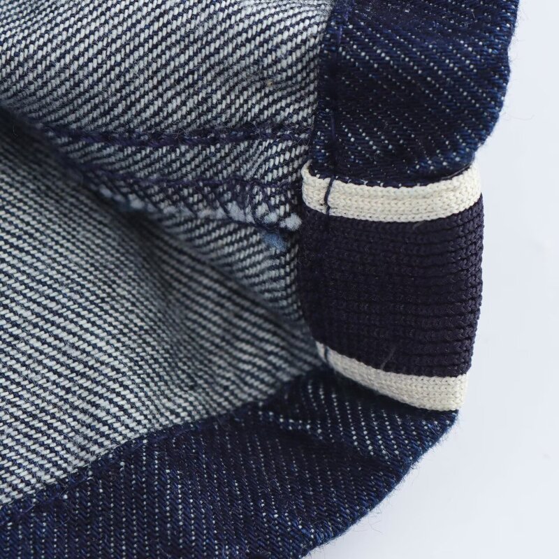 Women's Denim Jeans Manufacturer - Spring New Chic High Waist Breathable Straight Side Strap Vintage Ankle Pants