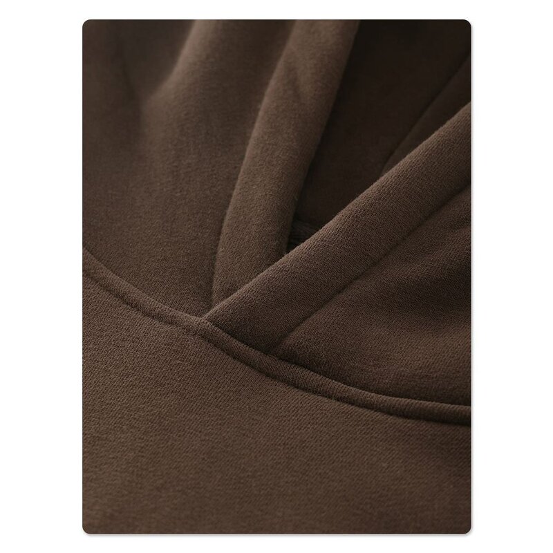 Men's Pullover Hoodie Manufacturer - Solid Streetwear 100% Cotton Heavyweight Washed Stone Monkey Sun Fade Brown Top