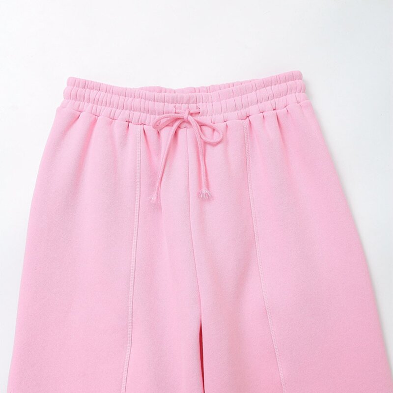 Women's Jogging Pants Manufacturer - Spring New Chic Loose Flannelette Vintage High Waist Female Casual Pants