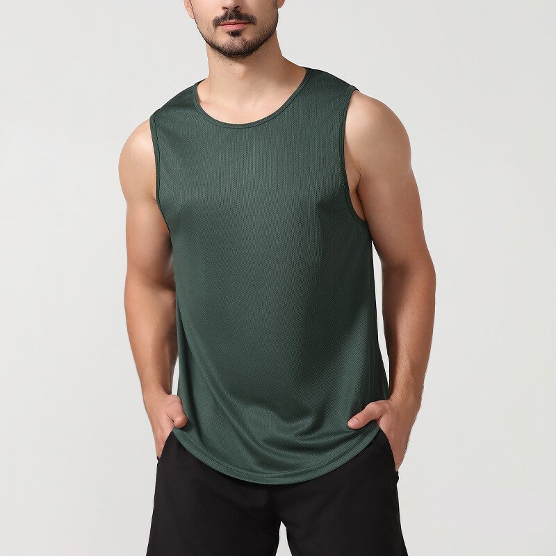 Men's Fitness Vest Manufacturer - Quick-Drying Vintage Running Basketball Training Plus Size Tank