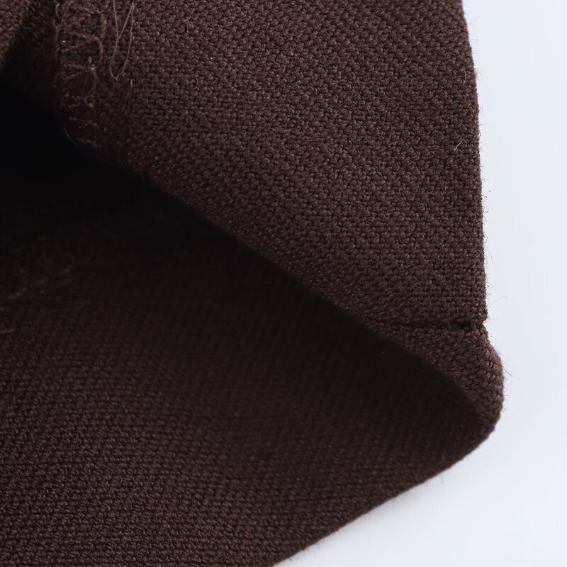 Women's Bucket Pants Manufacturer - Spring New Fashion Casual Breathable Chiffon High Waist Zipper Fly Trousers