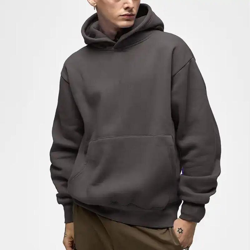 Men's Hoodie Manufacturer - Custom Logo 500gsm 100% Cotton Oversized Heavyweight Blank Pullover