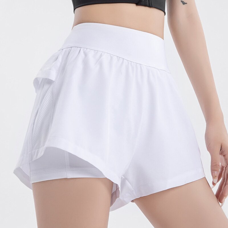 Women's Biker Shorts Manufacturer - OEM Spandex 2 in 1 Gym Yoga Casual Workout Flowy Athletic Shorts