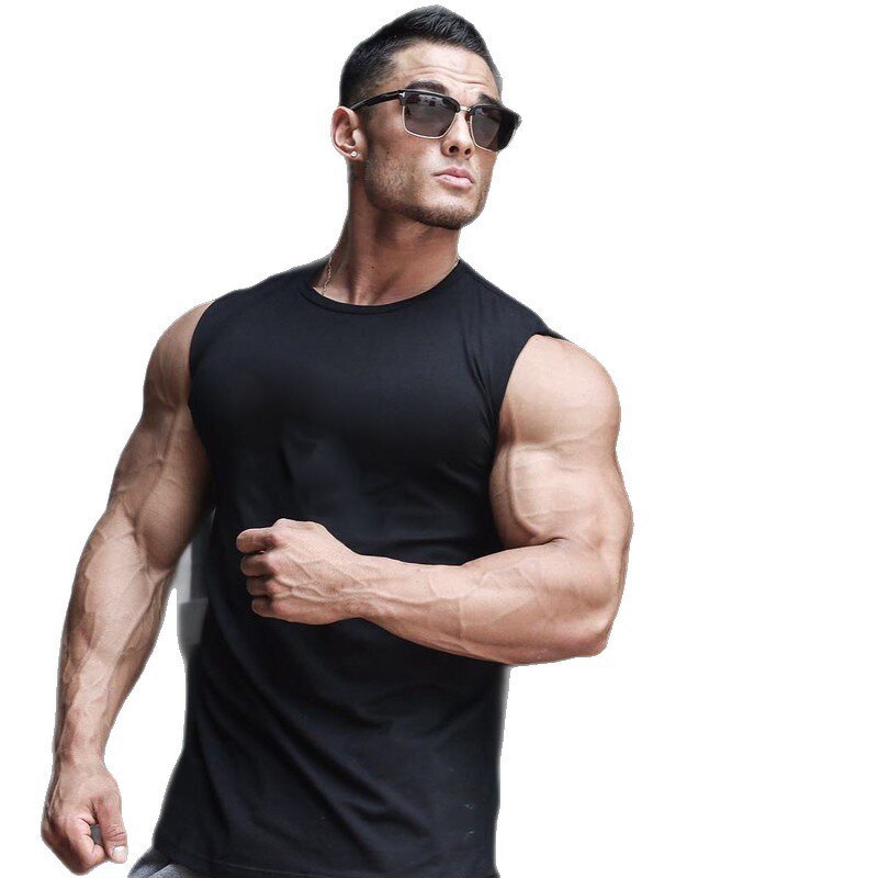 Men's Workout Tank Top Manufacturer - Summer Street Casual Breathable Seamless Plain Knitted Tee