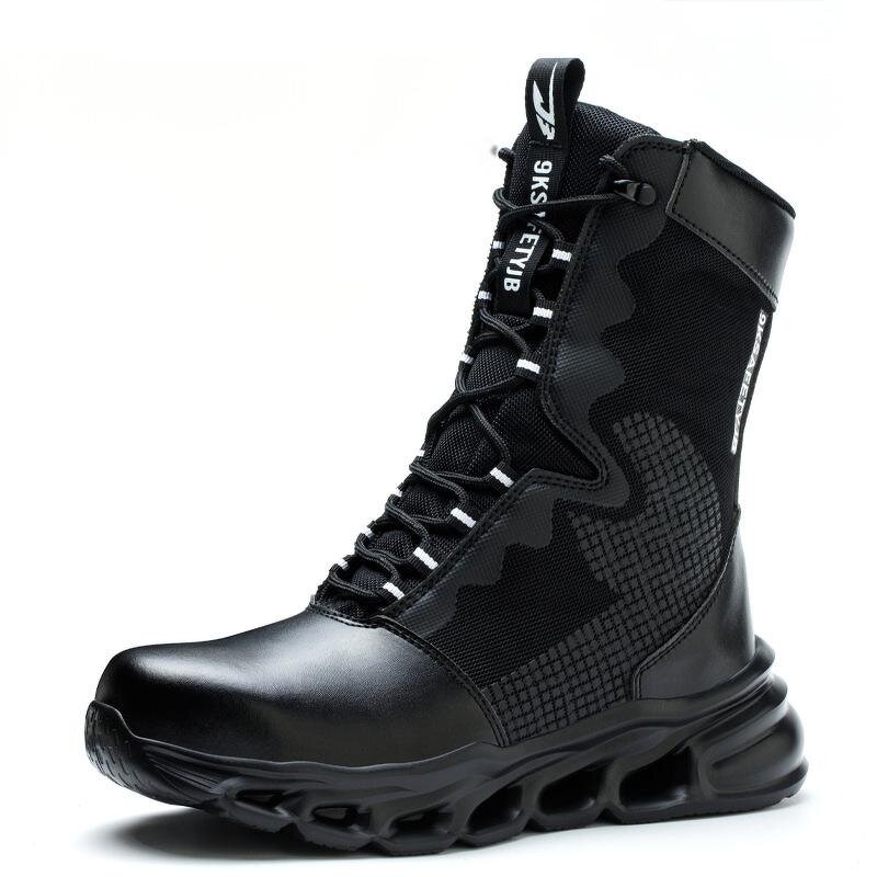 High-top Safety Boots Manufacturer - Designer Wear-resistant Waterproof Anti Smash Outdoor Work Shoes