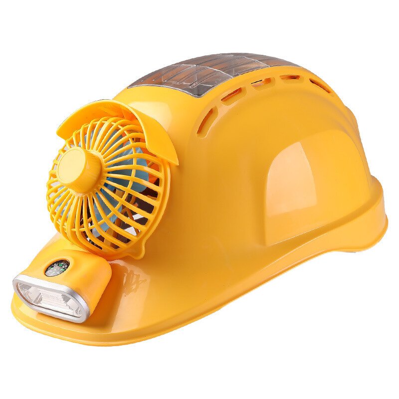 Solar Power Safety Helmet Manufacturer - Zooming Built-In Fan ABS Construction Workplace Hard Hat