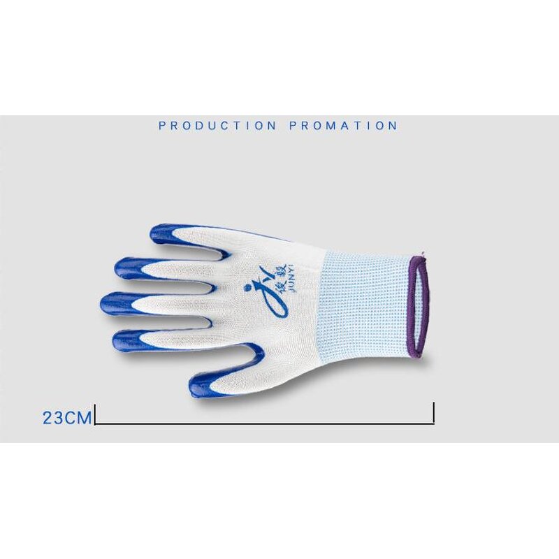 Nylon Work Gloves Manufacturer - Wholesale Breathable Non-Slip Rubber Oil-Safe Site Safety Protective Gloves