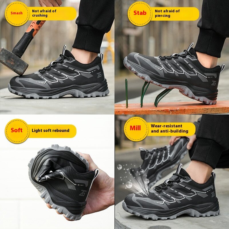Summer Safety Shoes Manufacturer - Ultra Light Smash Pin-Resistant Labor Protection Work Shoes