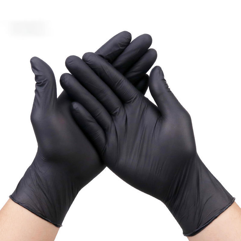 Disposable Nitrile Gloves Manufacturer - Black Orange Blue Boxed Powder-Free Nitrile Coating Option