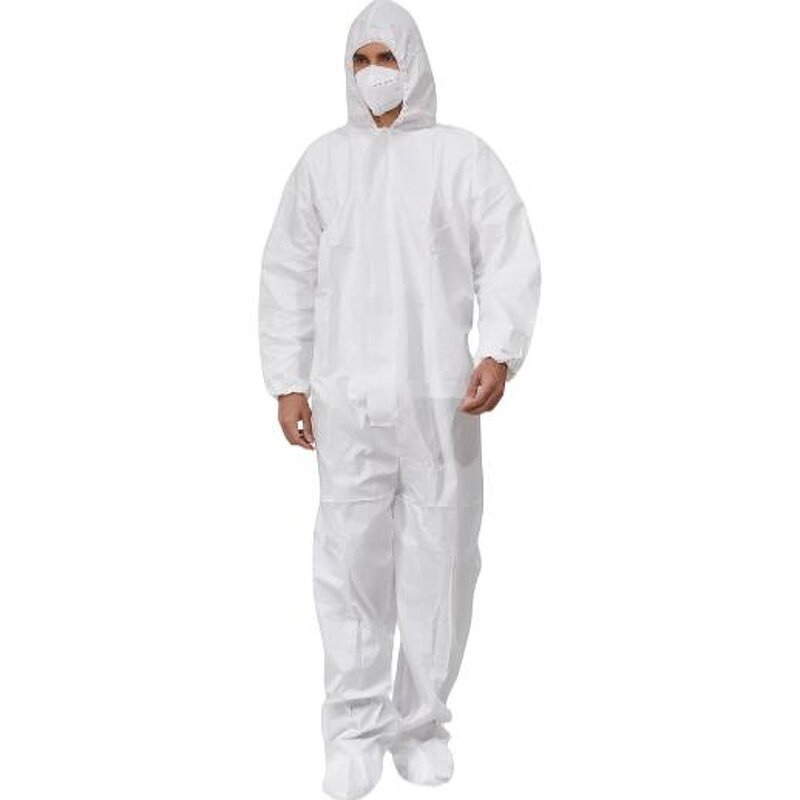 Disposable Coverall Manufacturer - Customized White PP/SF/SMS Microporous Work Wear Suit