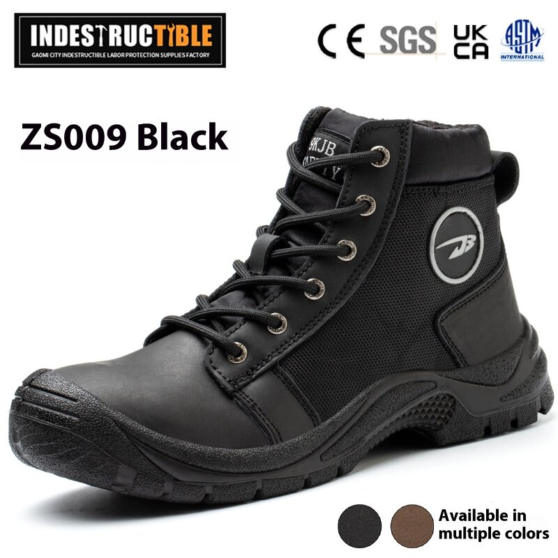 Construction Safety Boots Manufacturer - Men's Four Seasons Wear-Resistant Smash-Proof Steel Toe Labor Shoes