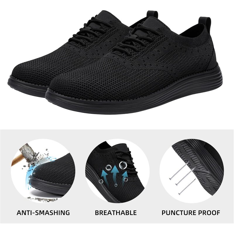 Safety Working Sneakers Manufacturer - Hot Selling Industrial Breathable Steel Toe Lightweight Men Shoes