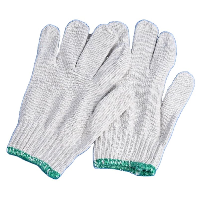 Nylon Work Gloves Manufacturer - Red+White Wear-Resistant Labor Hand Protection Safety Gloves