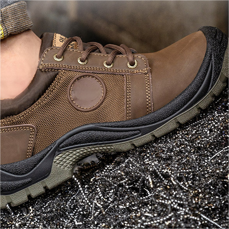 Cowhide Safety Boots Manufacturer - Men's Breathable Wear-Resistant Waterproof Winter Labor Protection Shoes