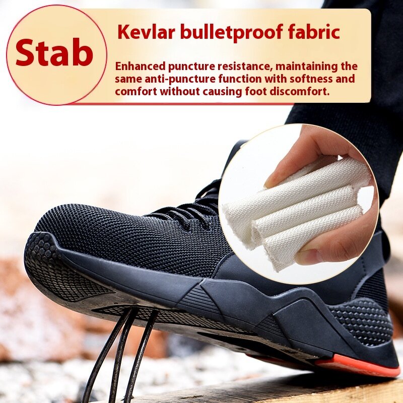 Summer Safety Shoes Manufacturer - Breathable Anti-smashing Anti-piercing Steel Toe Wear-resistant Shoes