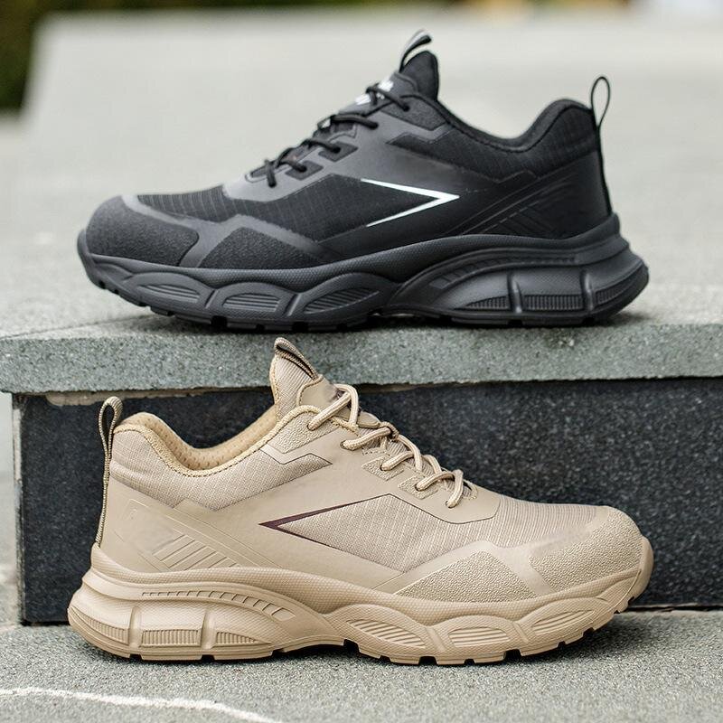 Summer Safety Shoes Manufacturer - Lightweight Breathable Deodorant Rubber Bottom Work Shoes