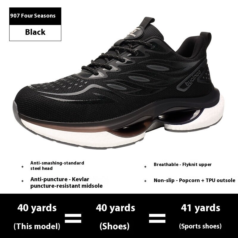 Labor Safety Shoes Manufacturer - Anti-Blocking Anti-Piercing Soft Popcorn Bottom Long Standing Shoes