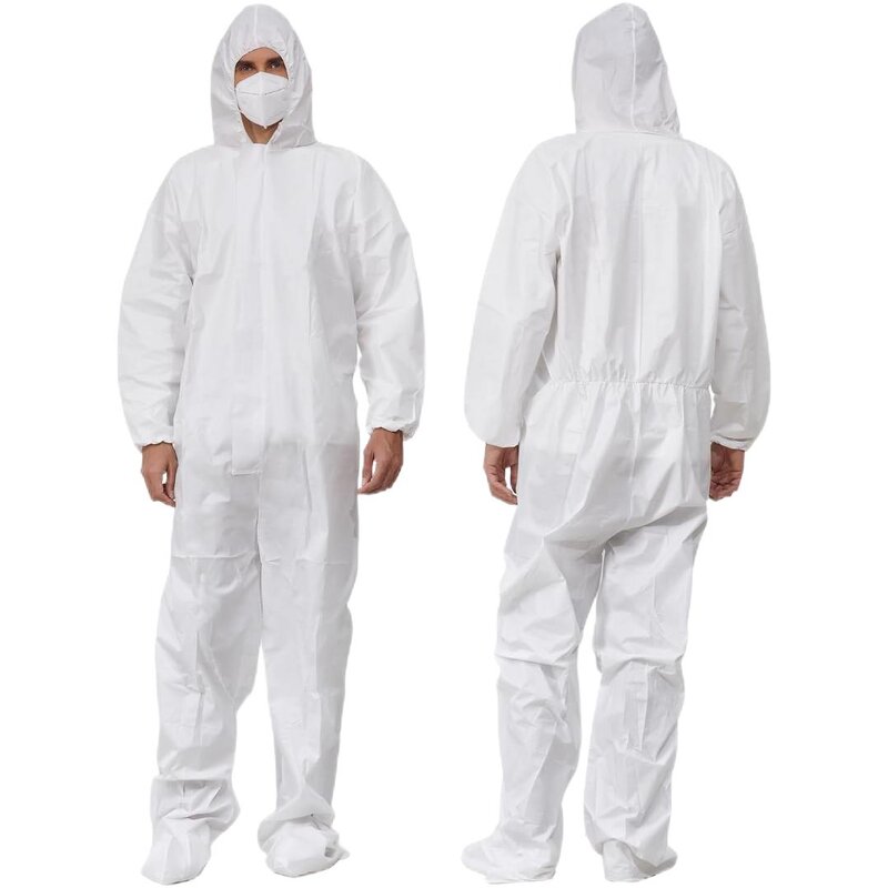 Disposable Coverall Manufacturer - Customized White PP/SF/SMS Microporous Work Wear Suit