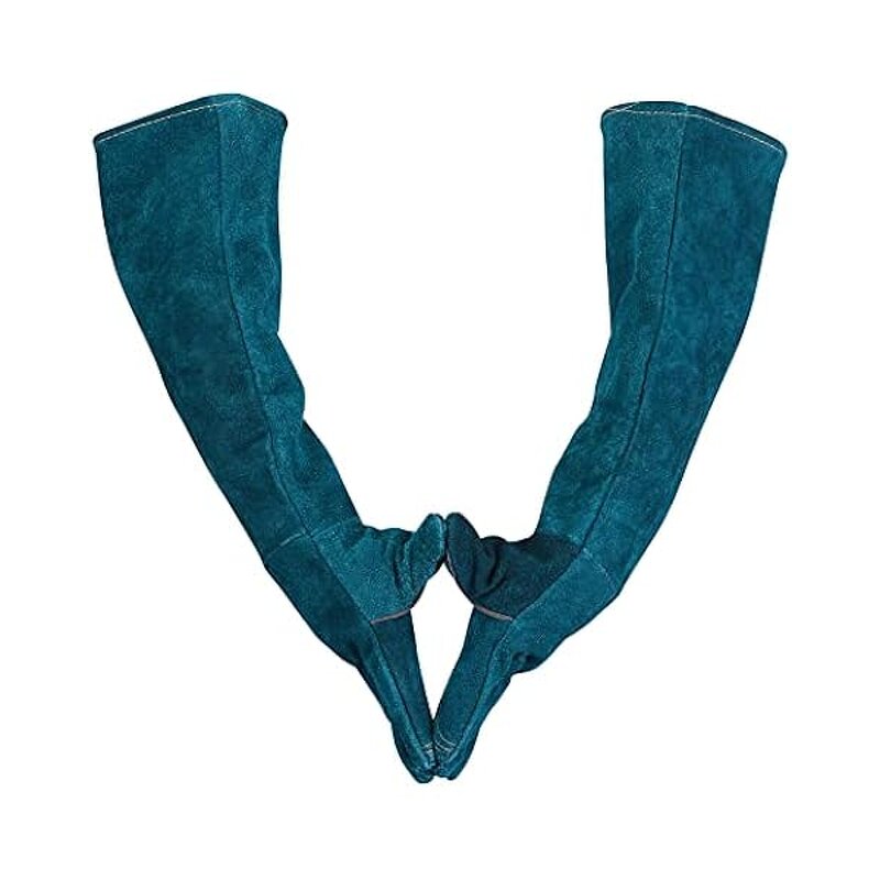 Pet Grooming Gloves Manufacturer - Anti-Bite Leather Safety for Bathing Dog Cat Bird Snake Lizard