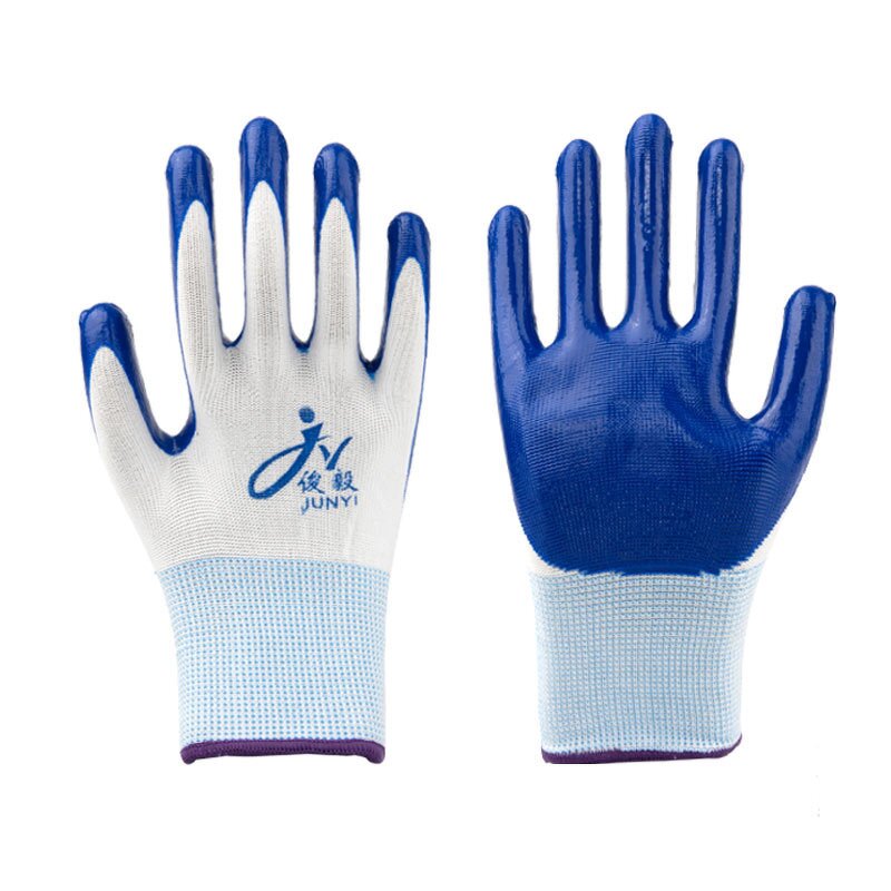 Nylon Work Gloves Manufacturer - Wholesale Breathable Non-Slip Rubber Oil-Safe Site Safety Protective Gloves