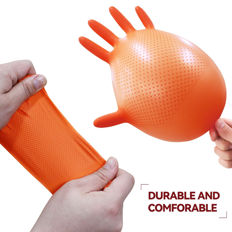 Disposable Nitrile Gloves Manufacturer - Black Orange Blue Boxed Powder-Free Nitrile Coating Option