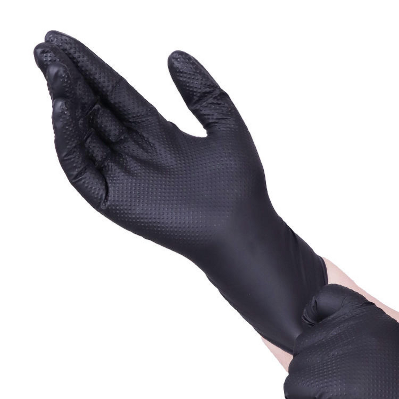 Disposable Nitrile Gloves Manufacturer - Black Orange Blue Boxed Powder-Free Nitrile Coating Option