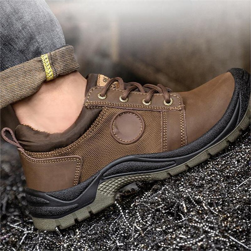 Cowhide Safety Boots Manufacturer - Men's Breathable Wear-Resistant Waterproof Winter Labor Protection Shoes