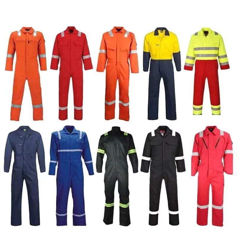 Hi Vis Coverall Manufacturer - Custom Logo High Visibility Reflective Work Uniform Jumpsuits