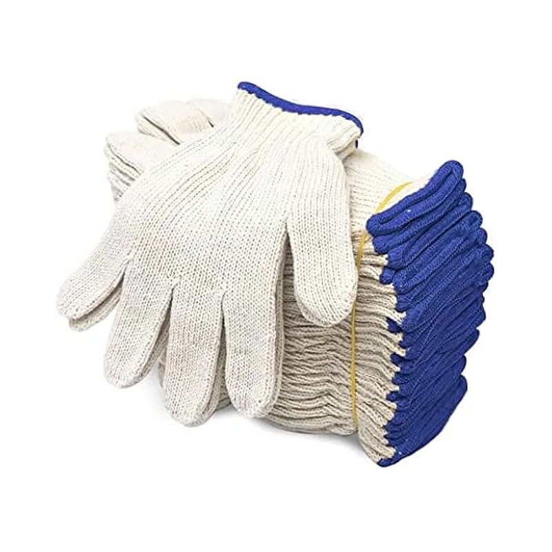 Nylon Work Gloves Manufacturer - Red+White Wear-Resistant Labor Hand Protection Safety Gloves