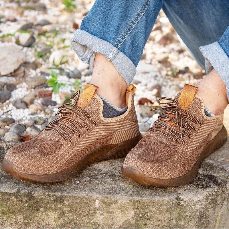 Composite Safety Shoes Manufacturer - Breathable Men Hiking Steel Toe Casual Protection Stock Shoes