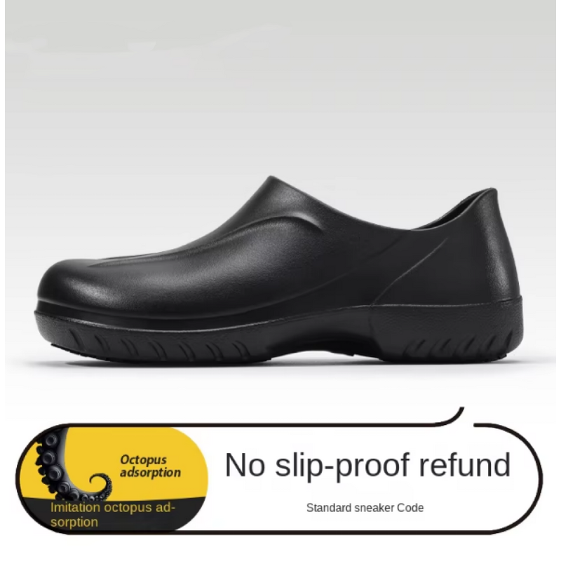 Chef Work Shoes Manufacturer - Comfortable One-Pedal SRC Non-Slip Hotel EVA Outsole Waterproof Oil-Proof