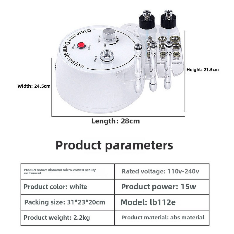 Microdermabrasion Machine Manufacturer - Three-in-One Household for Blackhead Suction Oxygen Injection Skin Care Microcrystal