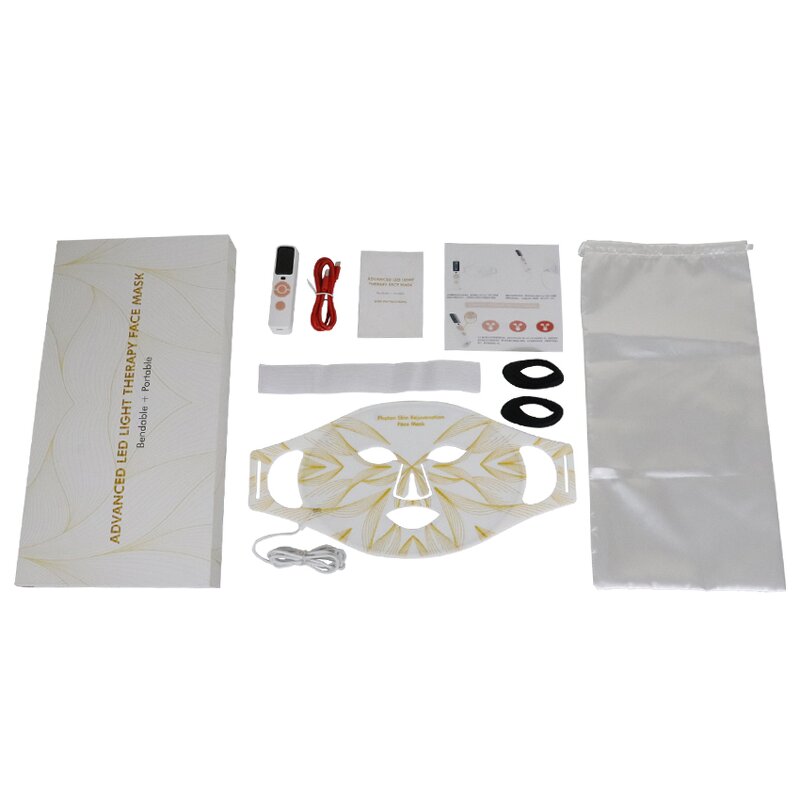 LED Light Therapy Face Mask Factory Direct - Silicone for Acne Treatment & Skin Rejuvenation