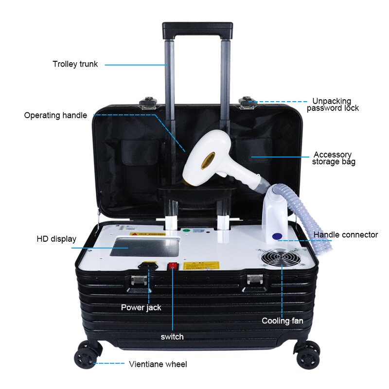 Tattoo Removal Machine Manufacturer - Portable Q Switched Nd Yag Laser Non-invasive for Eyebrow Washing