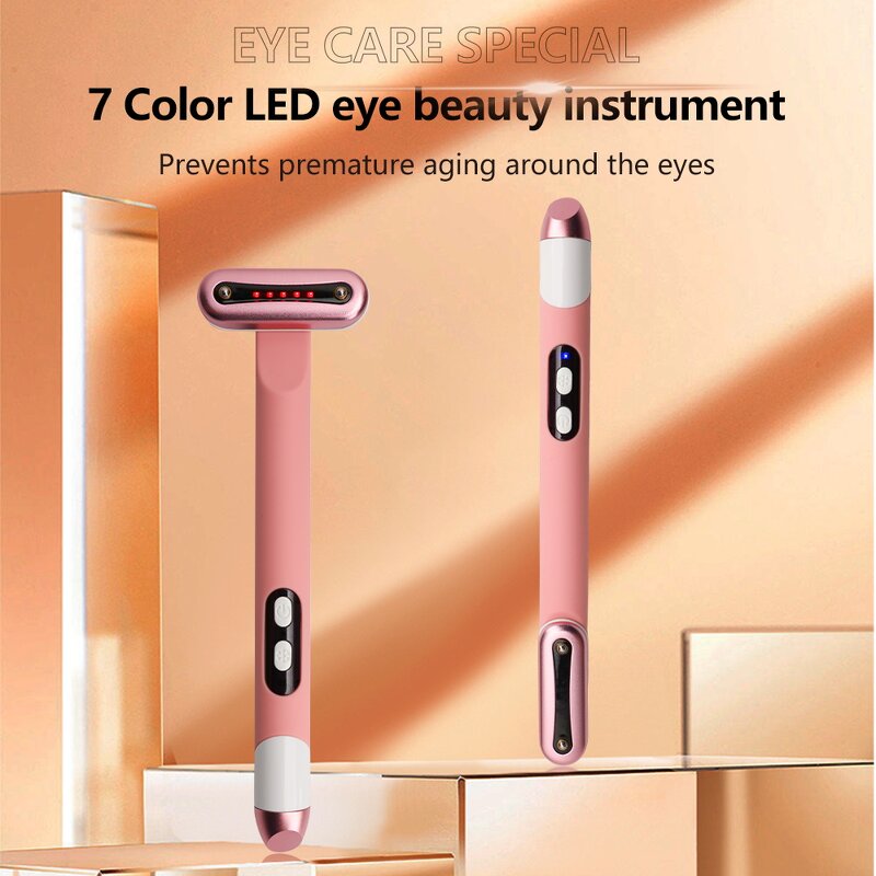 LED Eye Care Equipment Manufacturer - Silicone and Aluminium Infrared Light Therapy Handheld for Face Eye Lift Massage
