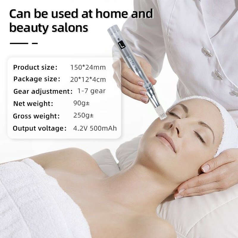 Derma Pen Manufacturer - Painless Electric Microneedles Adjustable Micro Needle for Face Home Use