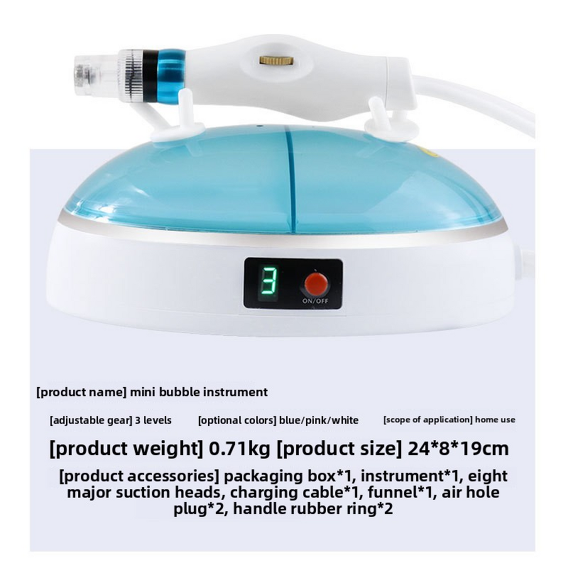 Facial Beauty Device Manufacturer - New Household Pore Cleanser for Blackhead Removal Water Oxygen Circulation Small Bubble