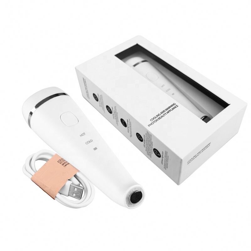 Beauty Instrument Manufacturer - Three-in-one Hot and Cold Photon Ice Hammer for Facial Eye Massage Light Guide