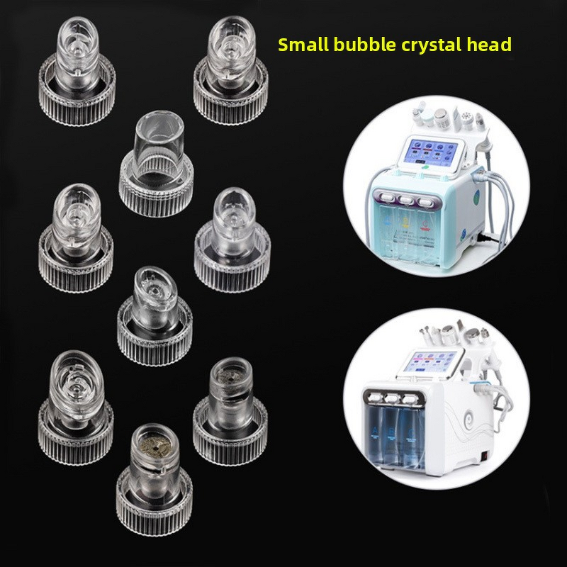 Small Bubble Suction Pen Manufacturer - Original Beauty Instrument Hydrogen Oxygen Jet Replacement Heads Crystal Cleaning