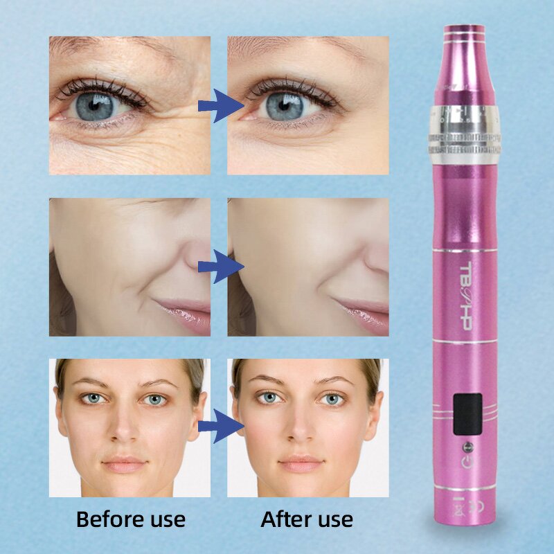 Dermapen Manufacturer - TBPHP M1 Upgraded Electric Wireless with LCD Screen & 2 Cartridges for Face Body