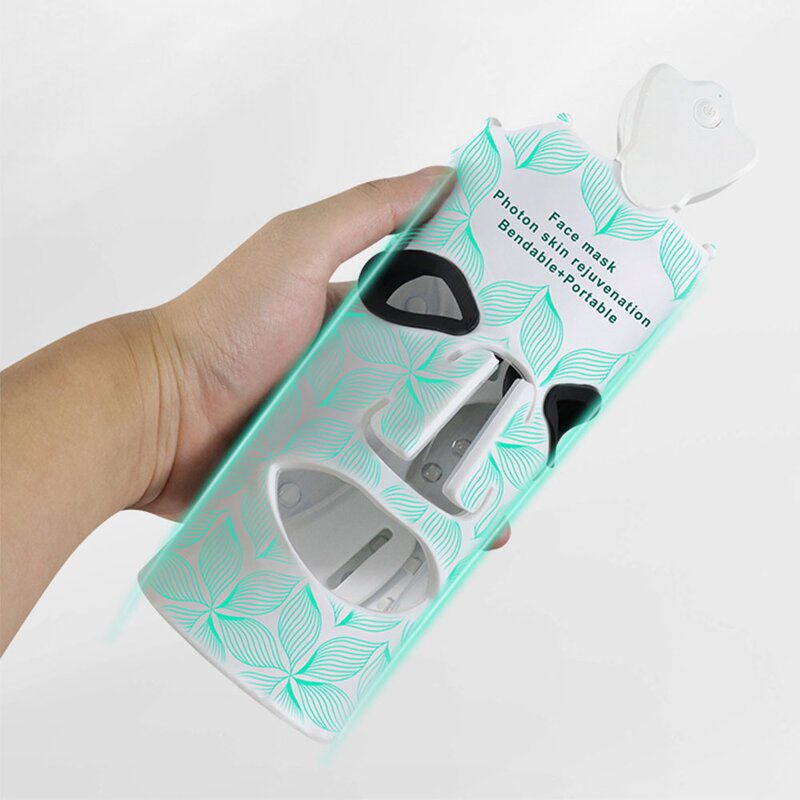 LED Facial Mask Factory Direct - 80-LED 7-Color Red Physiotherapy Standing Type for Acne Treatment