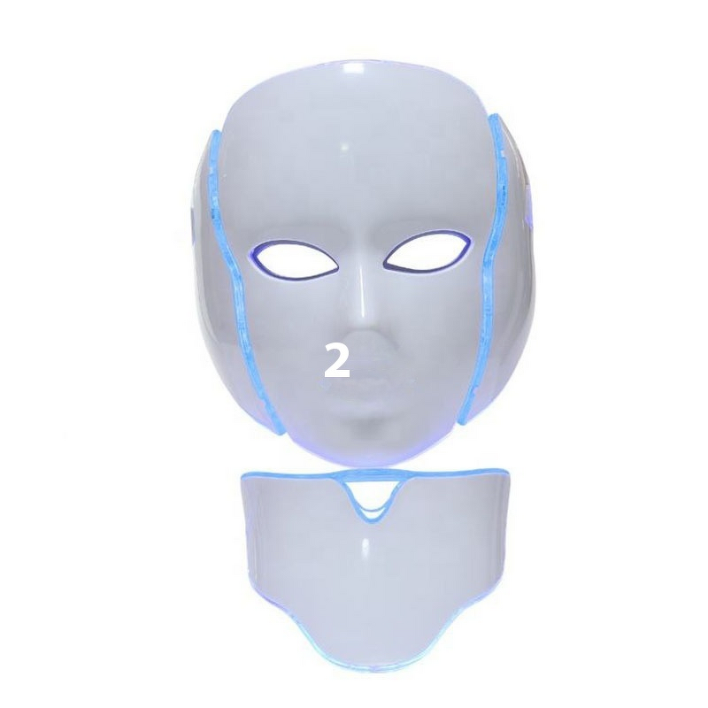 Beauty Tool Manufacturer - Upgraded Home Facial Mask Instrument Red Blue Light Photodynamic Belt Neck Spectrometer Hand-held