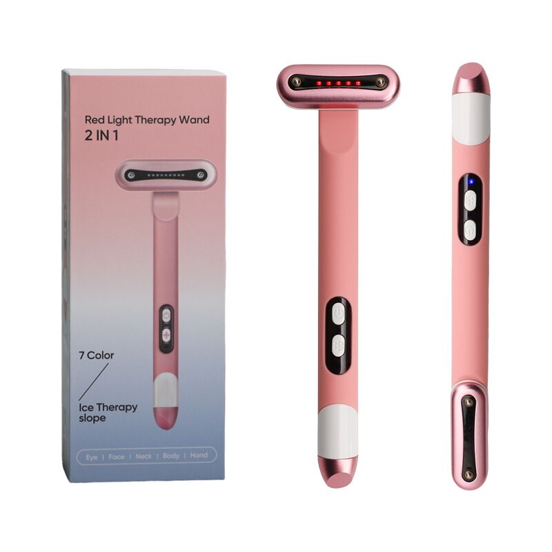 LED Eye Care Equipment Manufacturer - Silicone and Aluminium Infrared Light Therapy Handheld for Face Eye Lift Massage