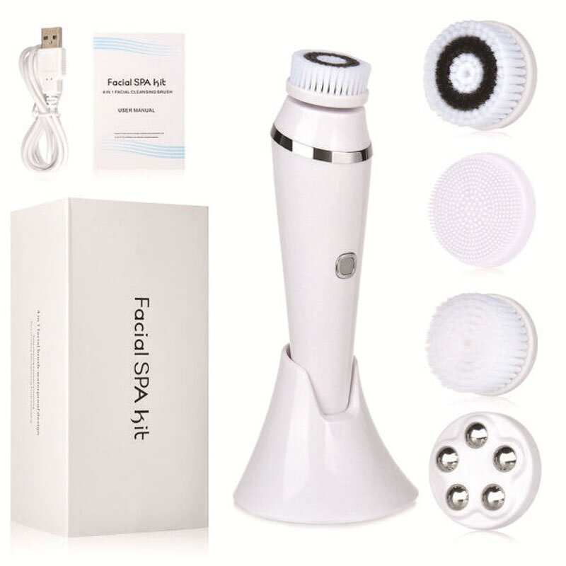 Face Cleaning Brush Manufacturer - Waterproof Silicone Electric Spin for Deep Clean with Massage